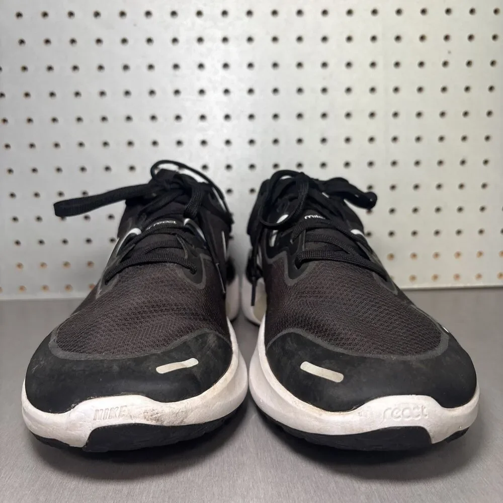 Nike React Miler Running Shoes Mens Size 14 Black White Sneakers CW1777-003